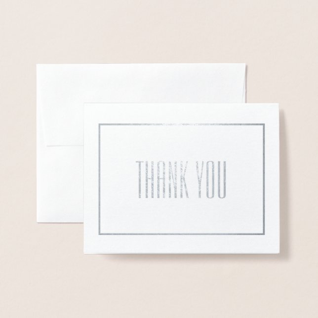 Carte Dorée Merci (Devant avec enveloppe)