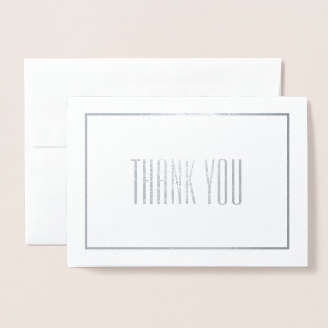 Carte Dorée Merci (Devant avec enveloppe)