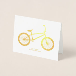 Carte Dorée Merci à vélo