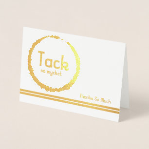 Carte Dorée Merci multiculturel suédois