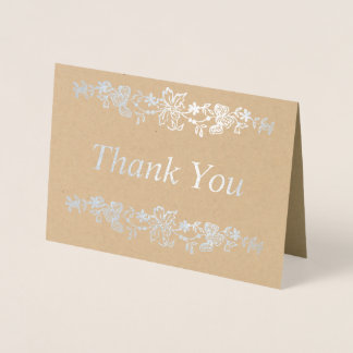 Carte Dorée Merci Silver