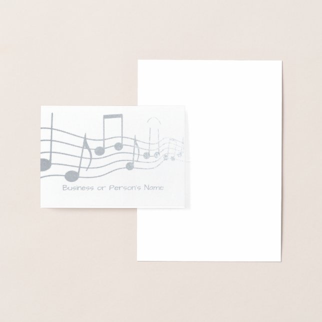 Carte Dorée Musique Graphique Personnalisée HAMbyWG (Affichage)