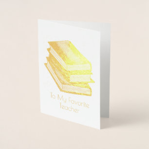 Carte Dorée My Favori Teacher Library Livre École Éducation