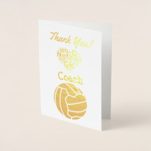 Carte Dorée Netball Coach Merci Or