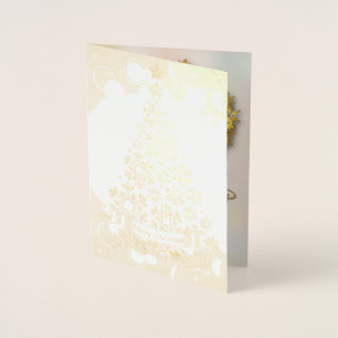 Carte Dorée Noël С
