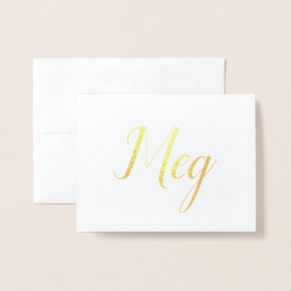 Carte Dorée Nom personnalisé | Bridesmaid | Meg