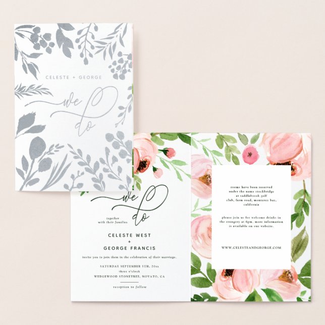 Carte Dorée Nous faisons de l'aquarelle florale et mariage de  (Affichage)