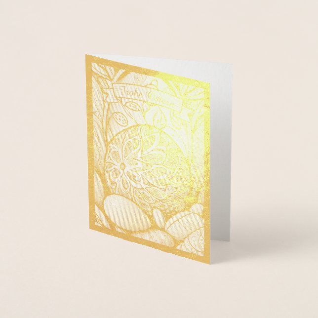 Carte Dorée Ostermonochrome Cartoon mit Ostéréier 97330 (Devant)