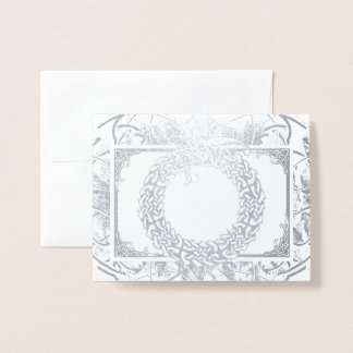 Carte Dorée Ouroboros celtiques (Blanc à l'intérieur)