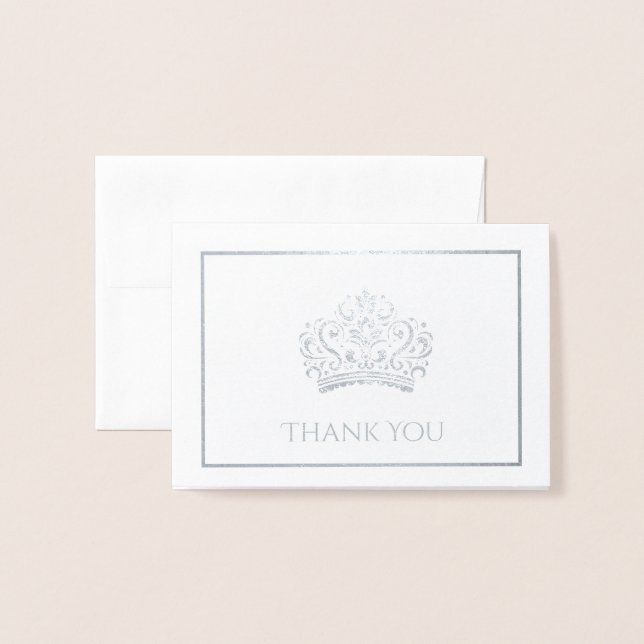 Carte Dorée Pageant Crown Mini (Devant avec enveloppe)