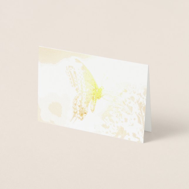 Carte Dorée Papillon à queue noire dans Foil (Devant)