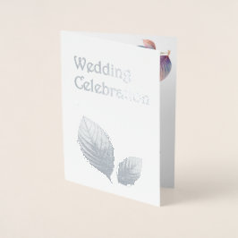 Carte Dorée Pastel Iridescente Feuille Mariage Dreamy Pastels