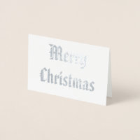 Patriotique Joyeux Noël Calligraphie Argent