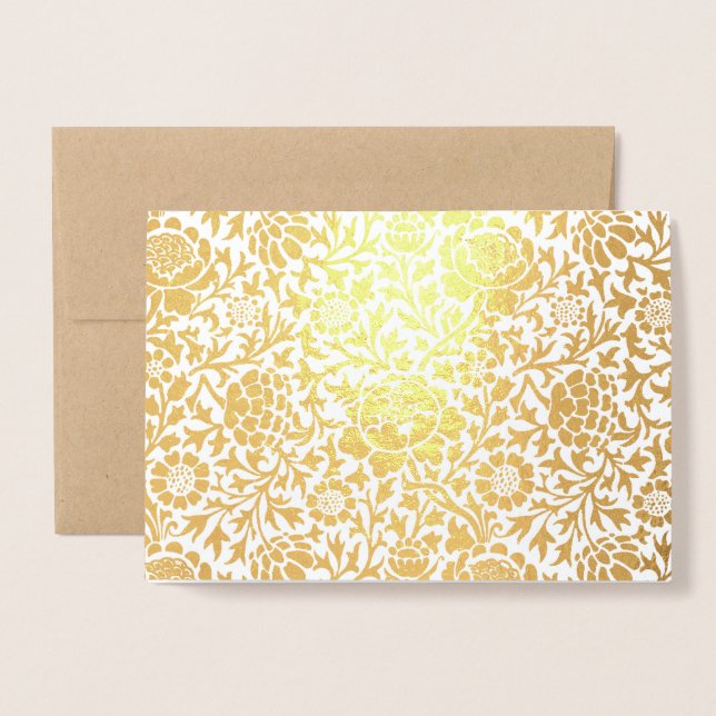 Carte Dorée Personnalisé (Devant avec enveloppe)