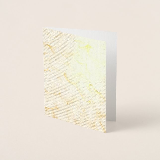 Carte Dorée Pétales roses (Devant)