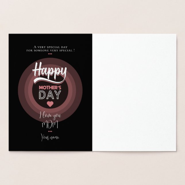 Carte Dorée Pour quelqu'un de très spécial (Intérieur)