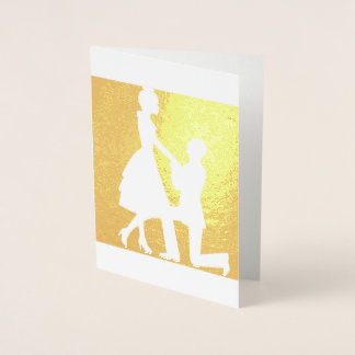 Carte Dorée Proposition de mariage en or