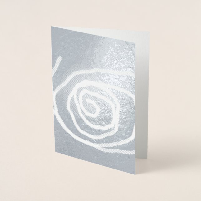 Carte Dorée Quand la Lune se déplace en spirale, spirale abstr (Devant)