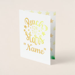 Carte Dorée Rejoignez les étoiles, aimez-vous la lune et retou