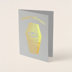 Carte Dorée RIP Halloween café de Doom Foil Card