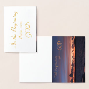 Carte Dorée Sentez la présence de DIEU