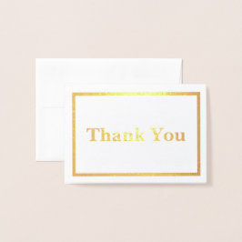 Carte Dorée Simple Thank You