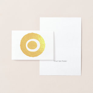 Carte Dorée Symbole mauvais de protection oculaire de Nazar