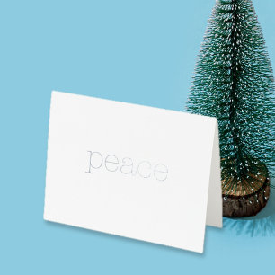 Carte Dorée texte de la machine à écrire léger de paix élégant