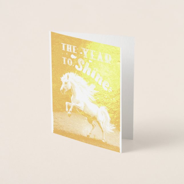 Carte Dorée The Year To Shine (Devant)