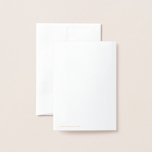 Carte Dorée Totalement Nuts À Propos De Vous - Baguette Aimant (Derrière avec enveloppe)