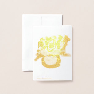 Carte Dorée Tournesol pour la fête des mères