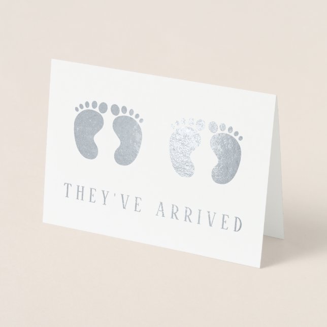 Carte Dorée Twins Ils sont arrivés Funny Silver (Devant)
