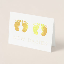 Carte Dorée Twins New Babies Gold