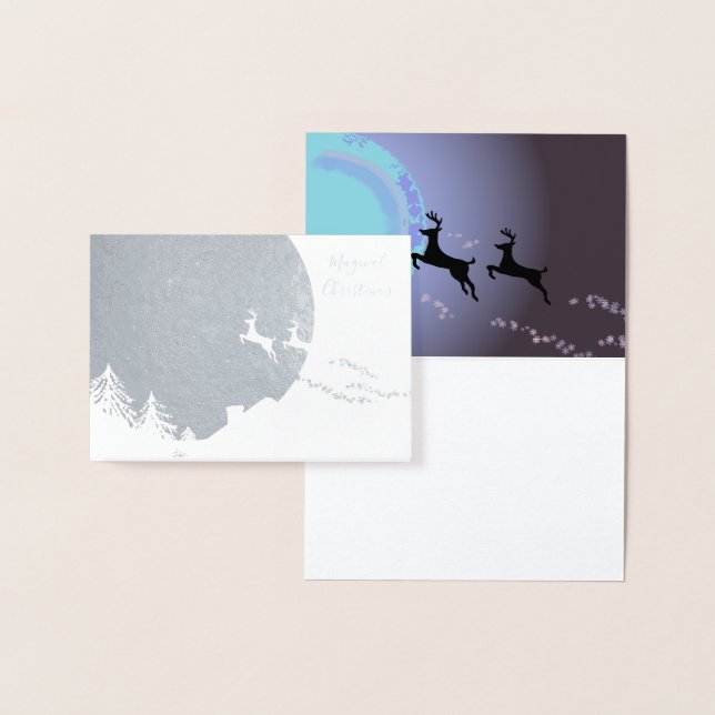 Carte Dorée Un Nocturne de Noël magique (Affichage)