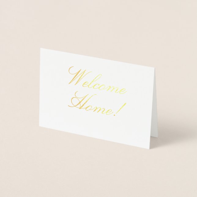 Carte Dorée Welcome Home! Real Estate Card (Devant)