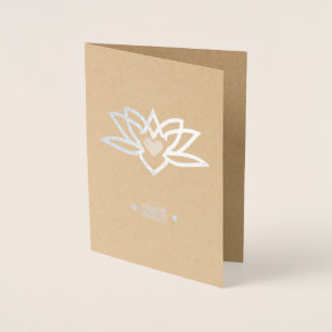 Carte Dorée Yoga Lotus Heart