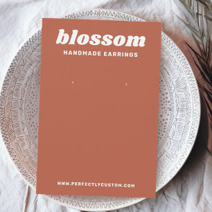 Carte d'oreille de la police de caractères rétro m