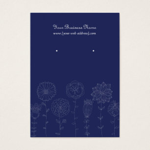 Carte d'oreille personnalisée Marine Blue Mood Flo