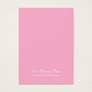 Carte d'oreille personnalisée simple rose