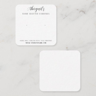 Carte d'oreille simple et élégante