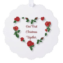 Carte d'ornement en papier coeur floral