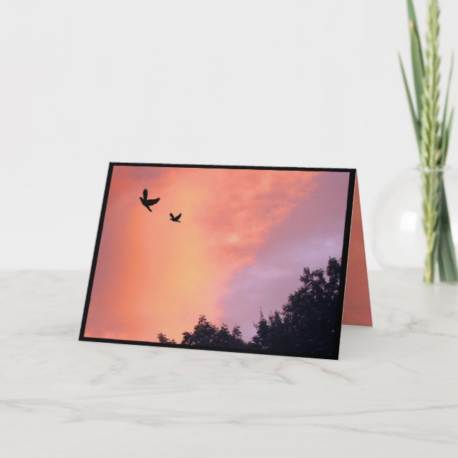 Carte Doses à l'anniversaire du coucher du soleil (Devant)