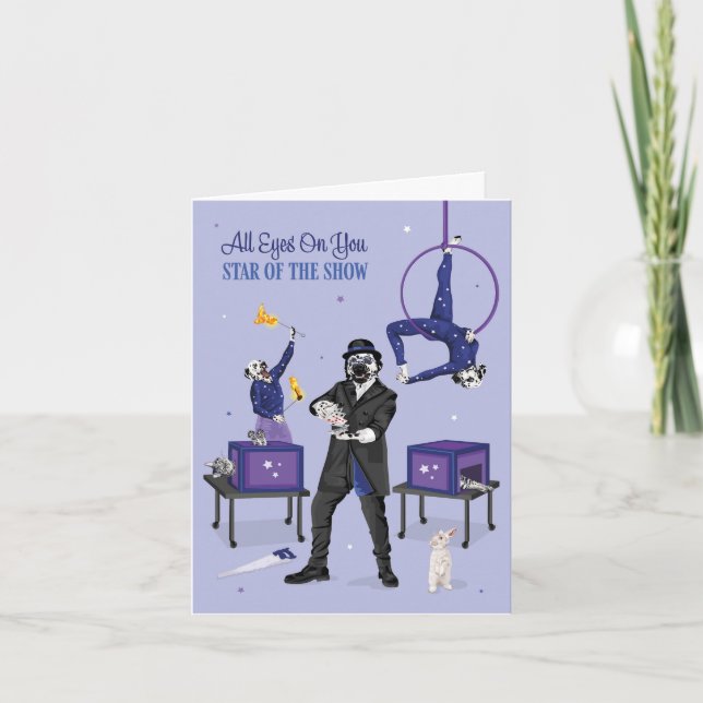 Carte Dotty Dog Magician Star of the Show Birthday (Devant)