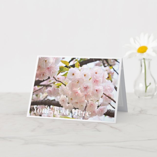 Carte Double Cherry Blossom: Oh-jochin (Petite plante)