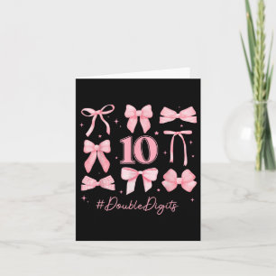 Carte Double chiffres Anniversaire Fille 10e anniversair
