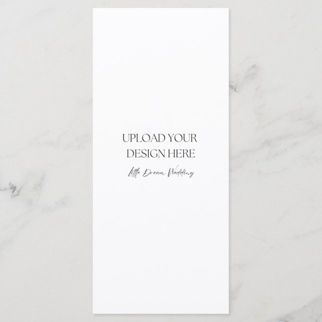 Carte double face semi-brillant 4 x 9 pouces (Devant)