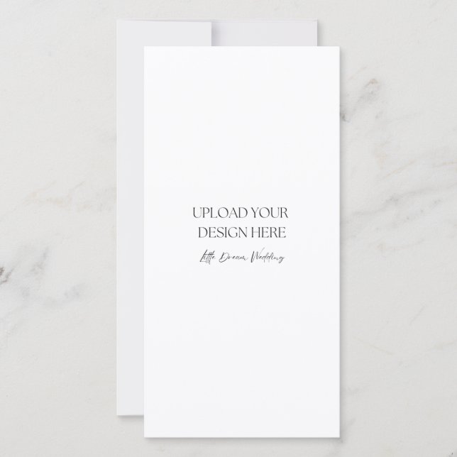 Carte double face semi-brillante de 4 x 8 pouces (Devant)