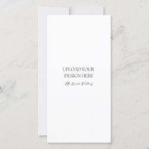 Carte double face semi-brillante de 4 x 8 pouces