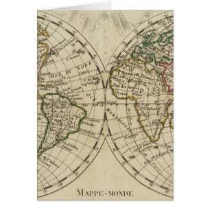 Carte Double hémisphère