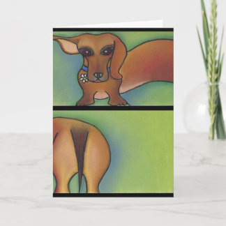 Carte Double Néerlandais Doxie par Robyn Feeley
